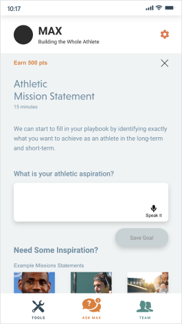 Medium-fidelity wireframe of the home feed.